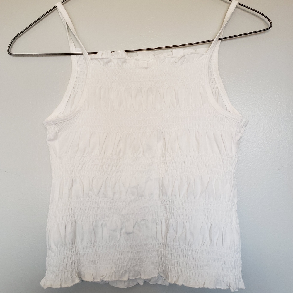 ▫️YOUTH Girls White Rouched Tank Top▫️ - Picture 3 of 8